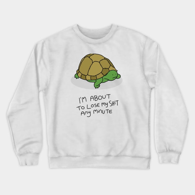 Grumpy Turtle Crewneck Sweatshirt by grumpyanimals